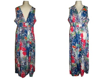 Emery Rose kwiaty maxi sukienka beach dress plus size boho hippie 4XL