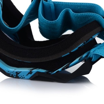 GOGLE MOTOCYKLOWE IMX DUST NIEBIESKIE + 2xSZYBA PRZYCIEMNIANA I JASNA