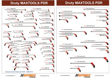 Zestaw drutów Maxtools K3 PDR 72 szt