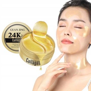 24K złota maska kolagenowa na oczy przeciw zm
