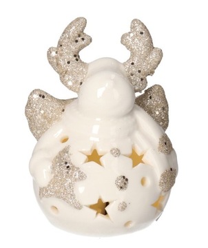 СВЕТОДИОДНАЯ РОЖДЕСТВЕНСКАЯ КЕРАМИКА ОЛЕНЬ 9,5 СМ УКРАШЕНИЕ