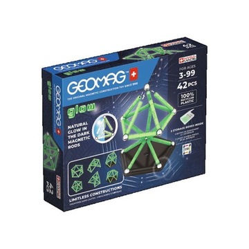 Klocki magnetyczne - GEOMAG GLOW 42 el. 3+