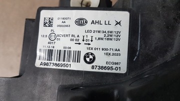 BMW 1 F20 F21 FACELIFT FULL LED ADAPTIVNÍ SVĚTLO LEVÝ PŘEDNÍ 1EX011930
