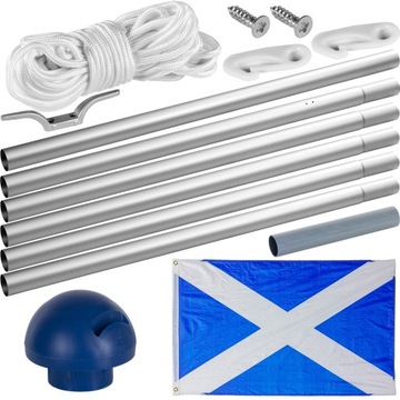 ФЛАГОВАЯ МАЧТА ФЛАГОВАЯ МАЧТА 6,5 М + ФЛАГ ШОТЛАНДИИ