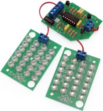 Efekt LED - czerwono- niebieski stroboskop, DIY, AVT2720 B