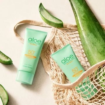 HOLIKA GEL ALOE 100мл солнцезащитный гель для загара тела и лица SPF50+