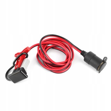 Kabel zapalniczki do akumulatora 2m 12-24V