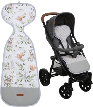WKŁADKA DO WÓZKA SPACERÓWKI FOTELIKA DWUSTRONNA MODERN PREMIUM BABYMAM