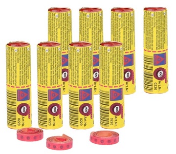 KAPISZON KAPISZONY TAŚMA SPŁONKI 800 strzał 8 rolek