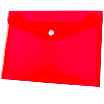 KOPERTA TECZKA A5 NA DOKUMENTY ZATRZASK CZERWONA