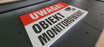 Камера наблюдения за объектом | УФ-печать | 30x20см | ПВХ 3мм