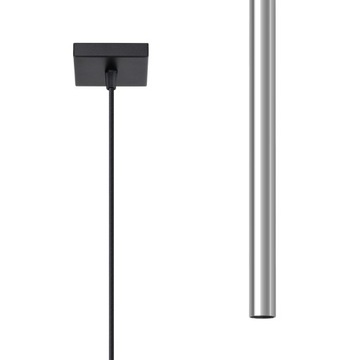 Lampa wisząca FONTANA 1 chrom nowoczesny styl idealna do sypialni