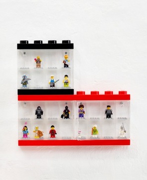 Витрина LEGO для 8 минифигурок синего цвета 40650005