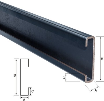Ceownik 180x20 nowoczesne ogrodzenie płot C2 OCYNK