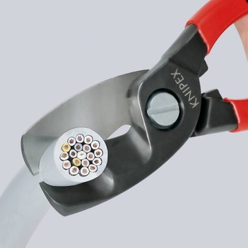 KNIPEX 95 12 200 Ножницы для кабеля с двойным лезвием