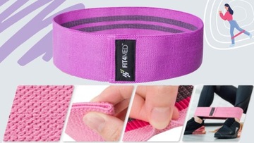 MATA FITNESS DO ĆWICZEŃ 1CM ZESTAW GUM OPOROWYCH 3X HIP BAND TAŚMY SPORT