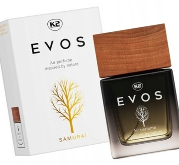 K2 EVOS SAMURAI PERFUMY 50ML DO SAMOCHODU AUTA