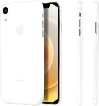 Memumi Obudowa Etui Case do iPhone XR Matowy Przezroczysto-biały