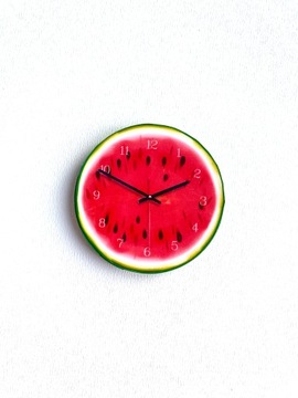 Миниатюрные часы для кукольного домика, фруктовые цвета.