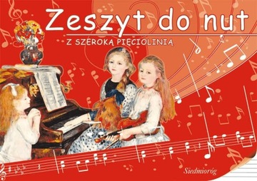 ZESZYT DO NUT Z SZEROKĄ PIĘCIOLINIĄ. SIEDMIORÓG