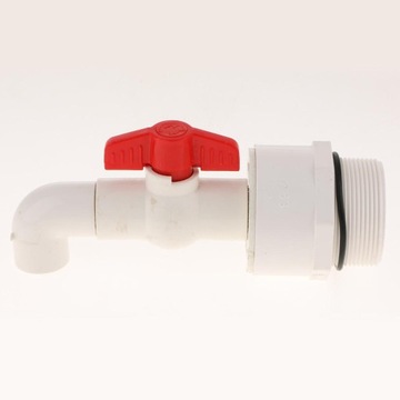 90 stopni UPVC Ton Barrel Wymiana Outlet Tap Kran do wody olejowej 25mm