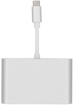 АДАПТЕР USB C VGA+USB 3.0+PD 4K HUB 3в1 MacBook