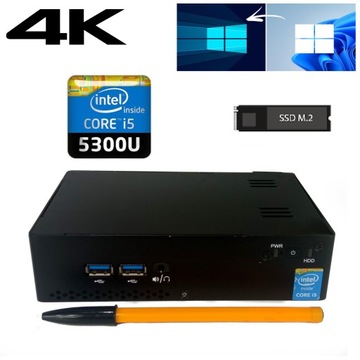 Komputer mini PC i5-5300u 8/128 M.2 Win10/11 4K
