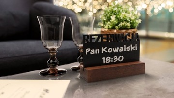 Черная меловая доска RESERVATION, набор из 4 шт.