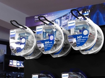 Двойной крючок для планки, белая проволока, 20 см.