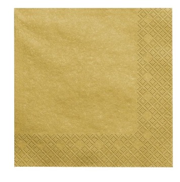 Serwetka 33x33 1/4 złota AHA 20 szt.