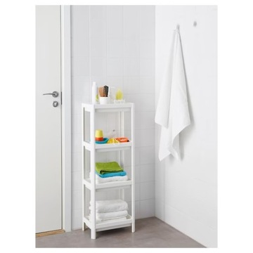 REGAŁ ŁAZIENKOWY BIAŁY VESKEN 37x23x101 IKEA