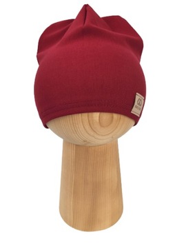 Czapka Bordo Bawełna 36-39cm Kolory
