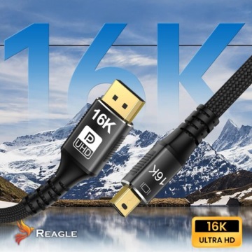 КАБЕЛЬ MINI DisplayPort Ultra — DP 2.1 16K 8K 4K @ 240 Гц THUNDERBOLT 3M