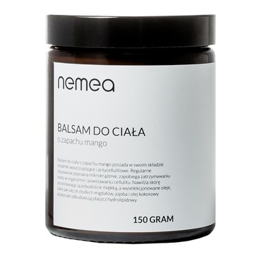 BALSAM DO CIAŁA O ZAPACHU MANGO ANTYCELLULITOWY NATURALNY WEGAŃSKI SKŁAD