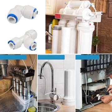 КОМПЛЕКТ ШЛАНГОВ ДЛЯ ПОДКЛЮЧЕНИЯ 1/4 ВПУСКНОЙ ТРУБЫ ВОДЫ К ВОДЯНОМУ ФИЛЬТРУ ХОЛОДИЛЬНИКА