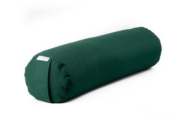 Bolster 100% bawełna - wałek do jogi zielony
