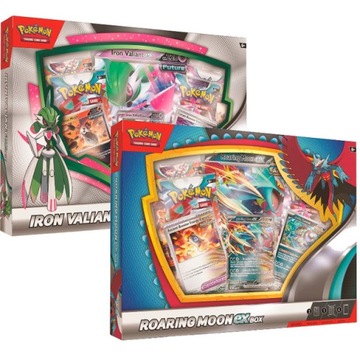 Pokemon TCG: Roaring Moon / Iron Valiant z pudełka