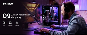 КОНДЕНСАТОРНАЯ USB-МИКРОФОННАЯ ПОДСТАВКА КАБЕЛЬ TONOR Q9