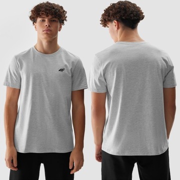 МУЖСКАЯ ФУТБОЛКА 4F ХЛОПКОВАЯ СПОРТИВНАЯ ФУТБОЛКА SS24