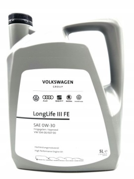 VAG LONGLIFE III FE OIL 0W30 504.00/507.00 VW 5л