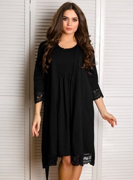 ХАЛАТ ДЛЯ беременностей ЖЕНСКИЙ, ХЛОПОК, КРУЖЕВНАЯ РОЗА, 4XL