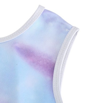 Красочные гимнастические купальники для девочек, комбинезон, эластичная спортивная одежда