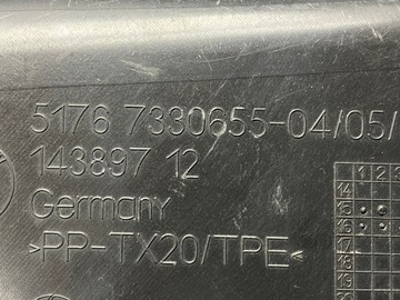 BMW 7 G11 G12 16- KRYT BLATNÍKU LEVÝ PŘEDNÍ 7330655
