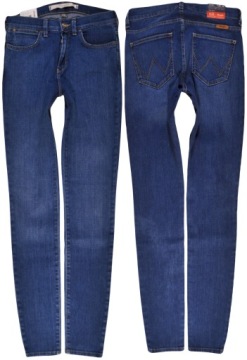WRANGLER spodnie blue HIGH SKINNY W28 L32