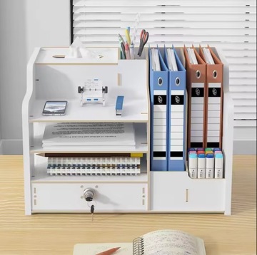 НАСТОЛЬНЫЙ ОРГАНАЙЗЕР КНИГА ДЛЯ ИНСТРУМЕНТОВ ДЕРЕВЯННАЯ РУЧКА С КЛЮЧОМ