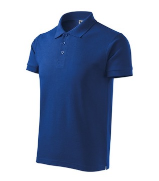 Adler Malfini koszulka polo męska Cotton Heavy 215 niebieski chabrowy XL