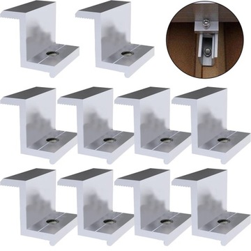 10 sztuk Panel słoneczny uchwyty montażowe Panel fotowoltaiczny rega~11021