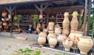 БОЛЬШАЯ ГРЕЧЕСКАЯ АМФОРА ГЛИНЯНАЯ ВАЗА ГОНШАРИЯ 80