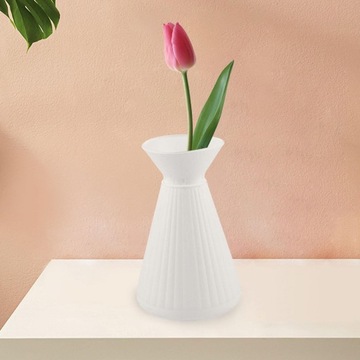 Цветы Стеклянная ваза Ваза с сухоцветами Украшение Контейнер для цветов Белый