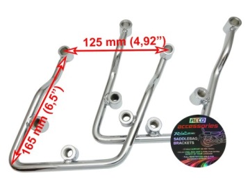 SAFE LOCK Хромированные багажники для HONDA VF 250 750 MAGNA / 12,5 см